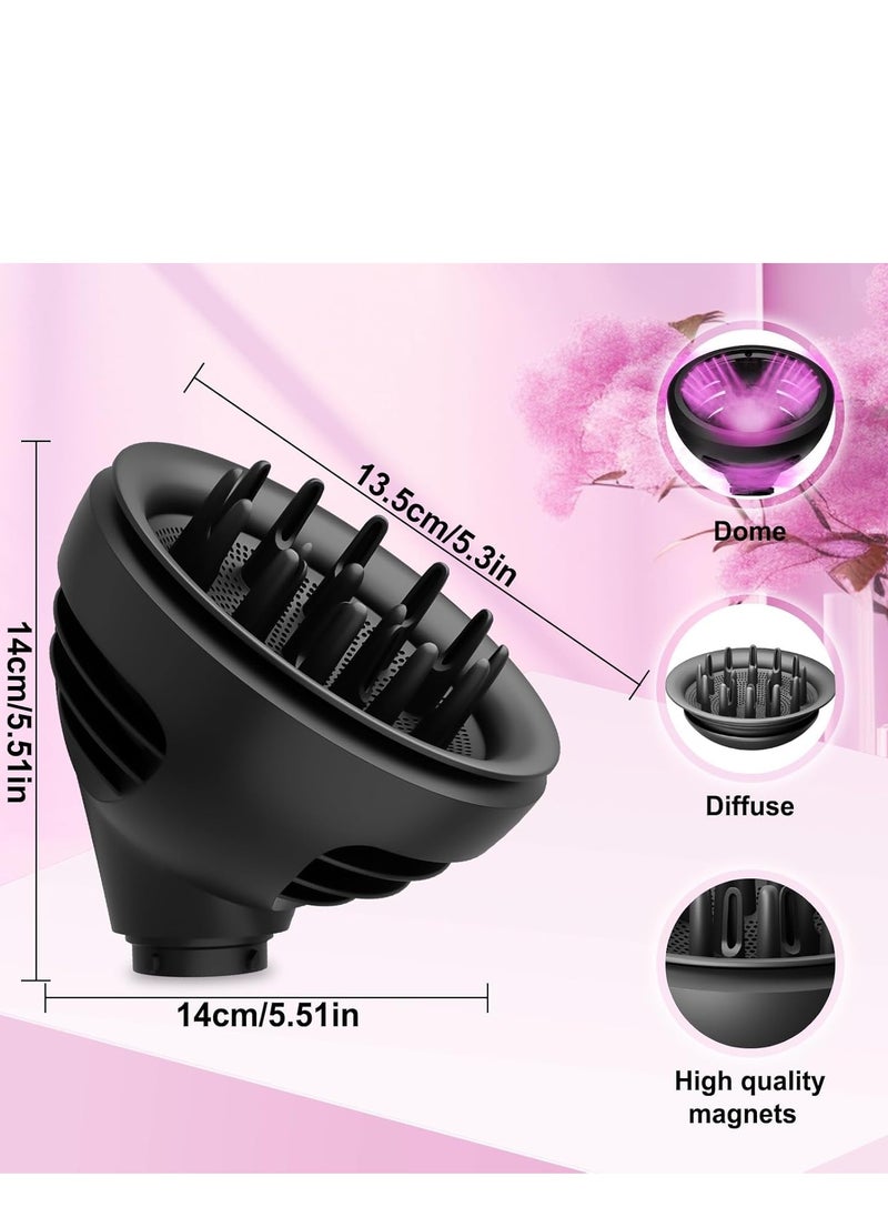 ماركة غير محددة - موزع Wave & Curl ل Dyson Airwrap - وضعان لتدفق الهواء لتجعيد الشعر المحدد والتموجات النطاطة ، متوافق مع Airwrap HS01 / HS05 ، ملحق موزع الشعر لتعزيز الملمس والتحكم في التجعد - Image 1