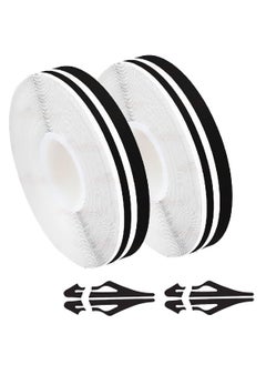Car Pinstriping Tape  Vinyl Pin Striping Decals DIY Stickers Glossy, 2pack Stripe Decals Car Stickers for Motorcycle Home Door Musical Instrument 32Ft, 9.8m, Black