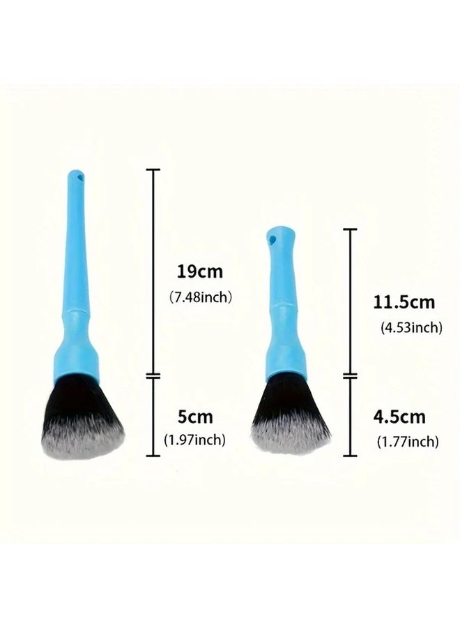Blue 6 5 Inch Car Detailing Brush Ultra Soft Synthetic Bristles for Interior Cleaning Dust Removal Perfect Gift - Image 2