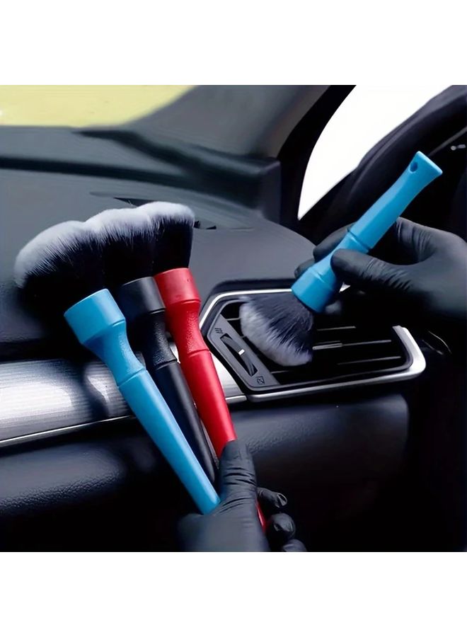 Blue 6 5 Inch Car Detailing Brush Ultra Soft Synthetic Bristles for Interior Cleaning Dust Removal Perfect Gift - Image 1