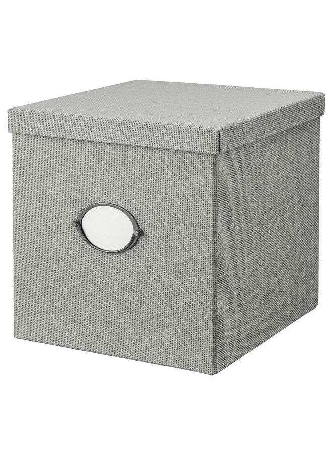 Generic Storage box with lid, grey, 32x35x32 cm  - Image 1