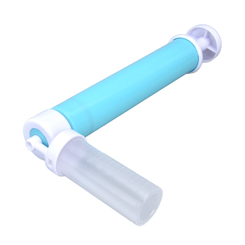 Manual Cake Duster Blue 24.5X3.5X12Cm Pump & 3X8Cm Container Leak-Proof Interlocking System - Easy To Clean & Operate Cake Coloring Sprayer for Home Baking, Cake Decorators & Beginners - Image 4