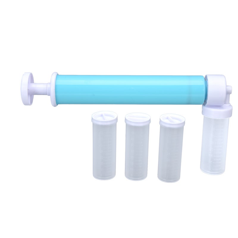 Manual Cake Duster Blue 24.5X3.5X12Cm Pump & 3X8Cm Container Leak-Proof Interlocking System - Easy To Clean & Operate Cake Coloring Sprayer for Home Baking, Cake Decorators & Beginners - Image 3