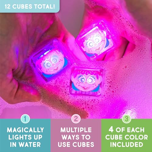 Glo Pals x Sesame Street WaterActivated LightUp Cubes Bundle for Sensory Play 12 Packs Easy as ABC - Image 5