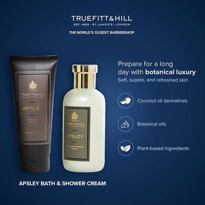 Truefitt & Hill Truefitt  Hill Apsley Bath  Shower Cream 200ML  Essential Grooming Collection For Men  Suitable For All Skin Types - Image 3