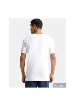 JOCKEY Super Combed Cotton Round neck Half sleeved Vest - White (Pack of 2)  - Image 3