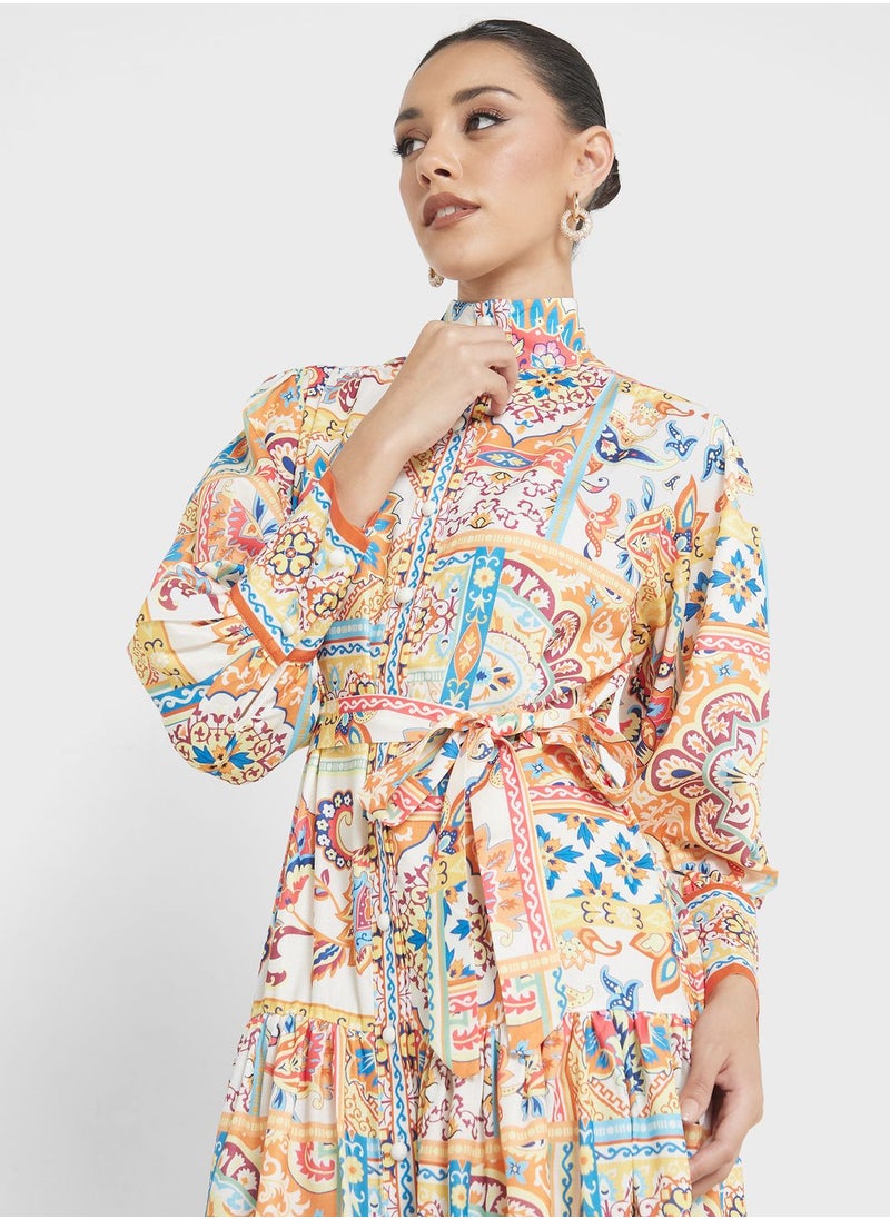 Khizana Abstract Print Dress  - Image 3