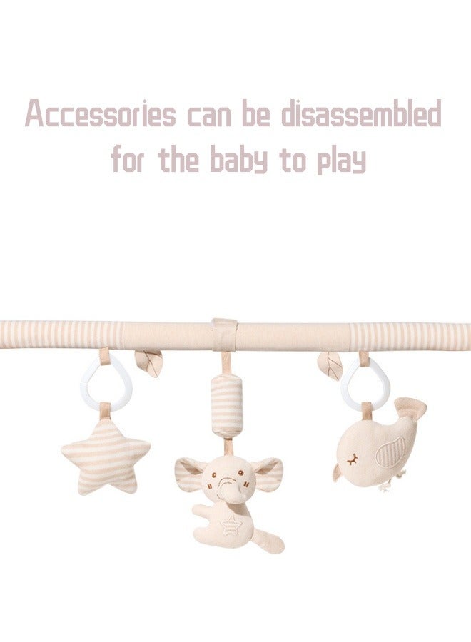 Baby Mobile for Crib & Bouncer, Hanging Toys for Baby Bjorn Bouncer Toy Bar, Crib & Car Seat, 3 Detachable High-Contrast Rattles, Newborn Sensory Play (0-6 Months)  - Image 2