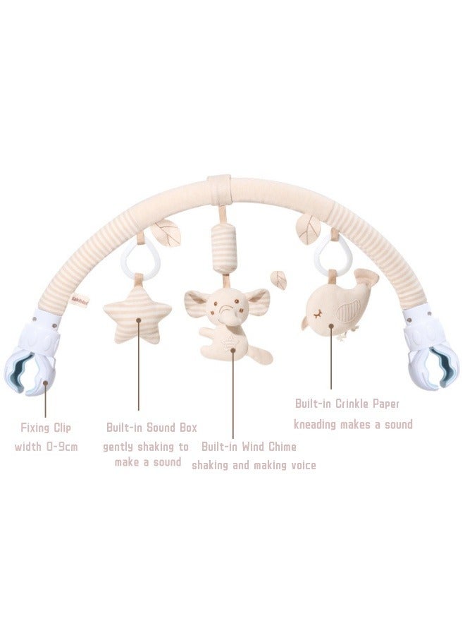 Baby Mobile for Crib & Bouncer, Hanging Toys for Baby Bjorn Bouncer Toy Bar, Crib & Car Seat, 3 Detachable High-Contrast Rattles, Newborn Sensory Play (0-6 Months)  - Image 5