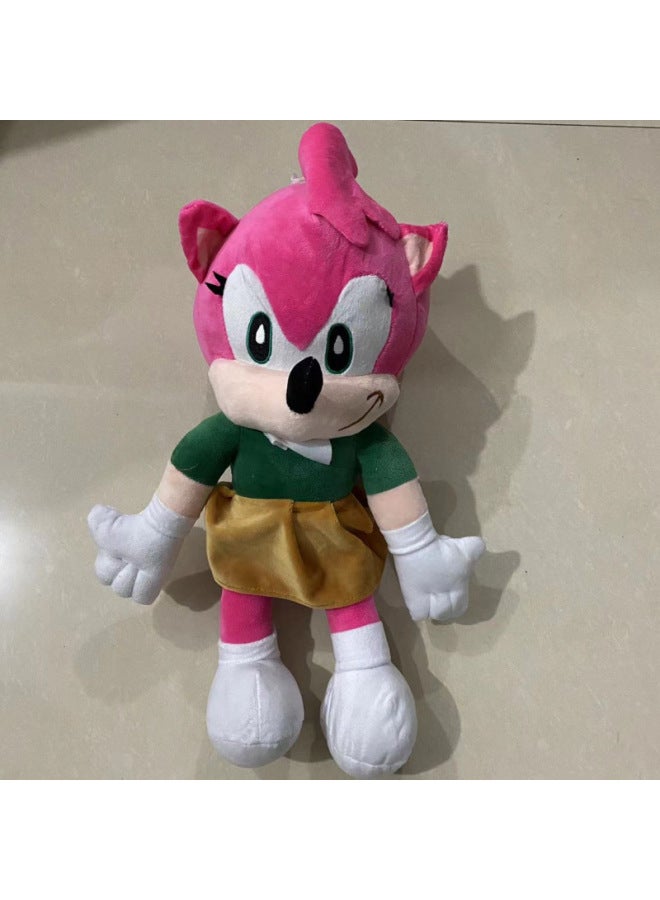 Sonic Hedgehog Plush Super Sonic Mouse Sonic Plush Toy Doll-Color:40cm Large Pink Sonic-Height:28-30cm - Image 1