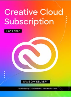 Adobe Adobe Creative Cloud Subscription For 1 Year | Digital License | SAME DAY DELIVERY 