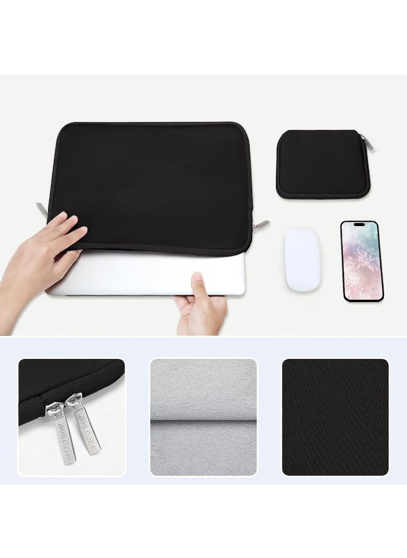 Rock Pow - Laptop Sleeve Compatible with MacBook Air/Pro 13-13.3 inch Notebook Compatible with MacBook Pro 14 inch M3 M2 M1 Chip Pro Max 2023-2021 Neoprene Bag with Small Case - Image 1