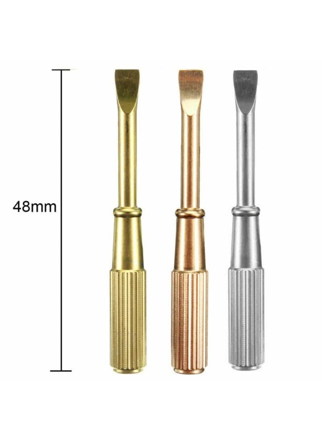 BRAVECOW Screwdriver Titanium Steel Mini Screw Driver For Love Bracelet Bracelet Repair Screwdriver Tools (gold)  - Image 3