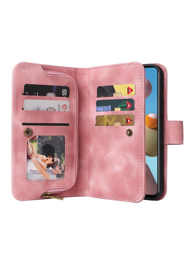 S-TOP Case For Samsung Galaxy A21s Multifunctional Card Slot Zipper Wallet Leather Phone Case - Image 4