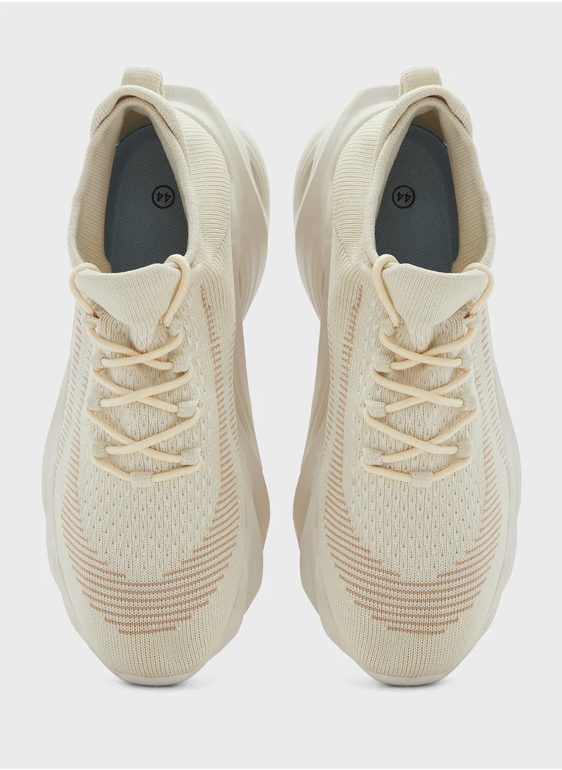 Seventy Five Elevated Outsole Knitted Sneakers