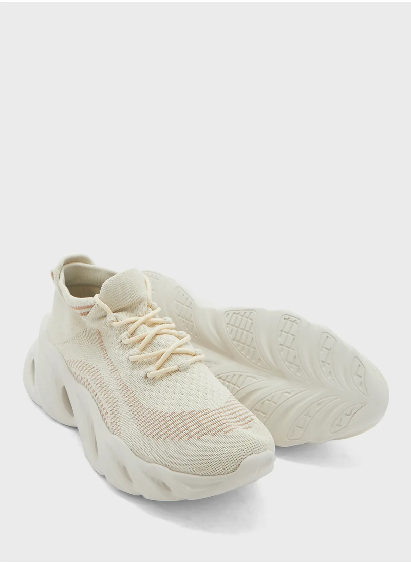 Seventy Five Elevated Outsole Knitted Sneakers