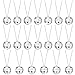 Sureio 20 Pcs Mirror Disco Ball Necklaces Silver Hanging Balls Ornaments 70s Mini Disco Party Ball 70s Jewelry Favor Decoration Accessories for Dance Supplies079 Inch - Image 3