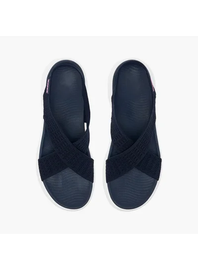 Kappa Women's Textured Slip-On Criss Cross Sandals