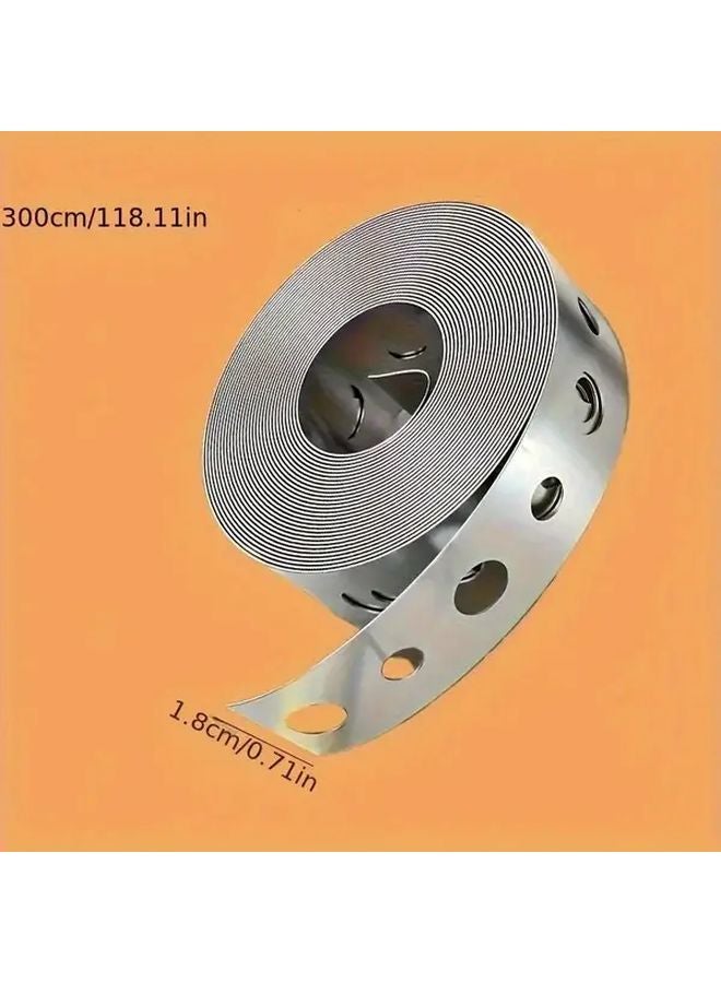 Galvanized Perforated Steel Strap 3 4 Inch X 10 Feet Pre Drilled Holes 1pc 3m - Image 3