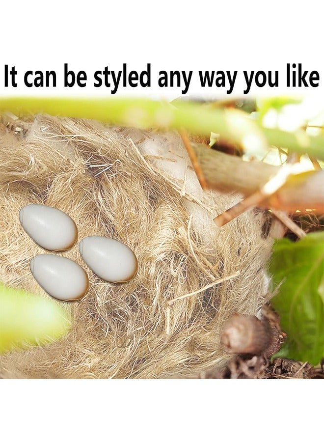 الضفدع الحقيقي 2 Pack Bird Nesting Material - Bird Nests Bedding Hummingbird Nesting Material Mixing Canary Nesting Material Finch Nesting Material Parakeet Nesting Materials for Cage,Gardens,Tree Trunks (80G) - Image 2