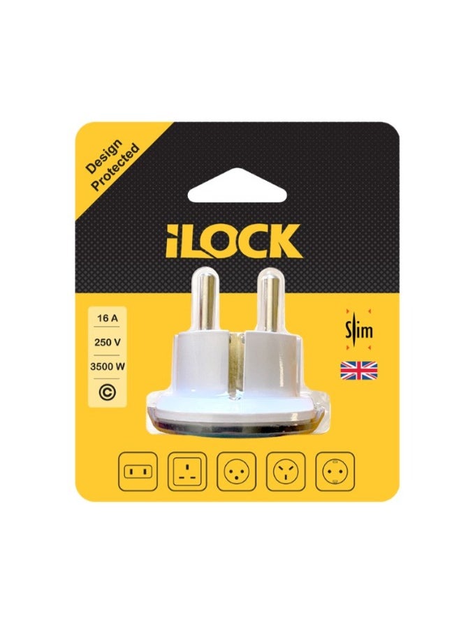 iLOCK - Travel Plug Adapter – Converter -16A-250V-Multicolour - Image 1