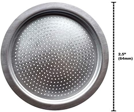 Univen 25 64mm Espresso Filter and Gasket Seals Compatible with Bialetti 6 Cup Aluminum Espresso Makers - Image 5