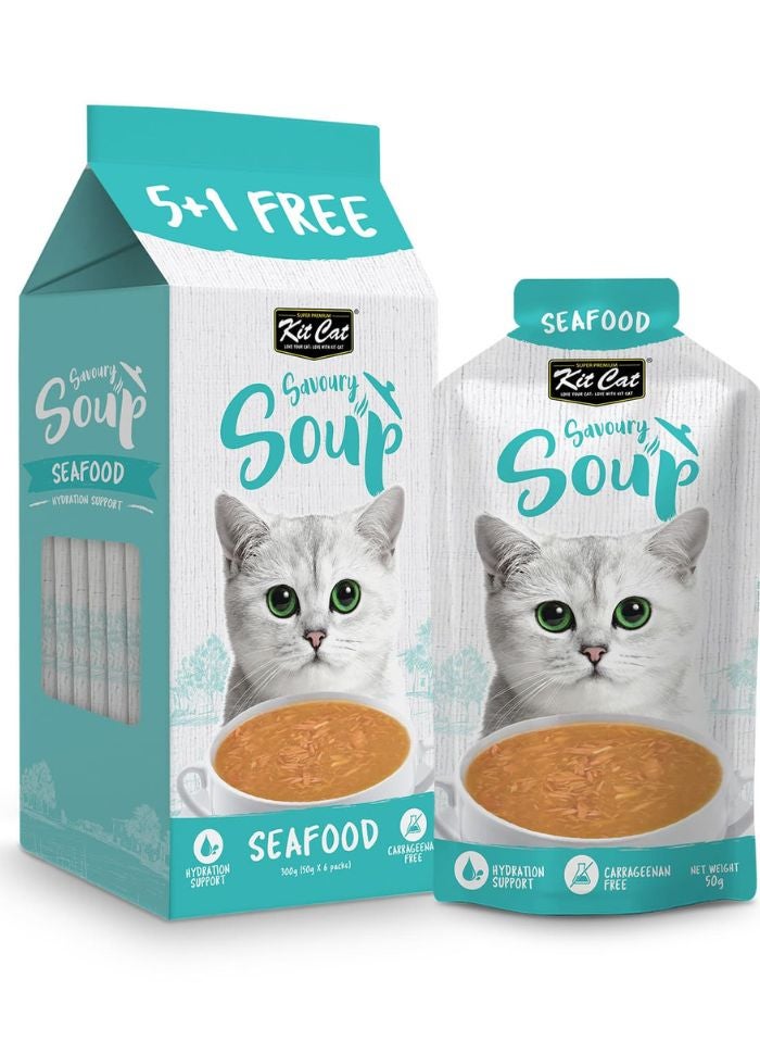Kit Cat Savoury Soup Seafood 300g ( 6 X 50g ) - Image 1
