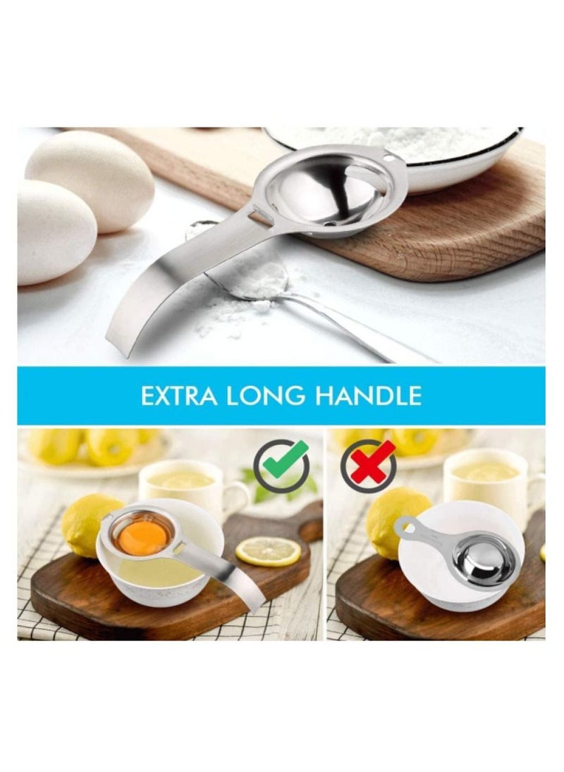 Alissa Egg White Yolk Separator Filter Egg Extractor Egg Divider Cooking Tool Dishwasher Safe Chef Kitchen Gadget Stainless Steel  - Image 2