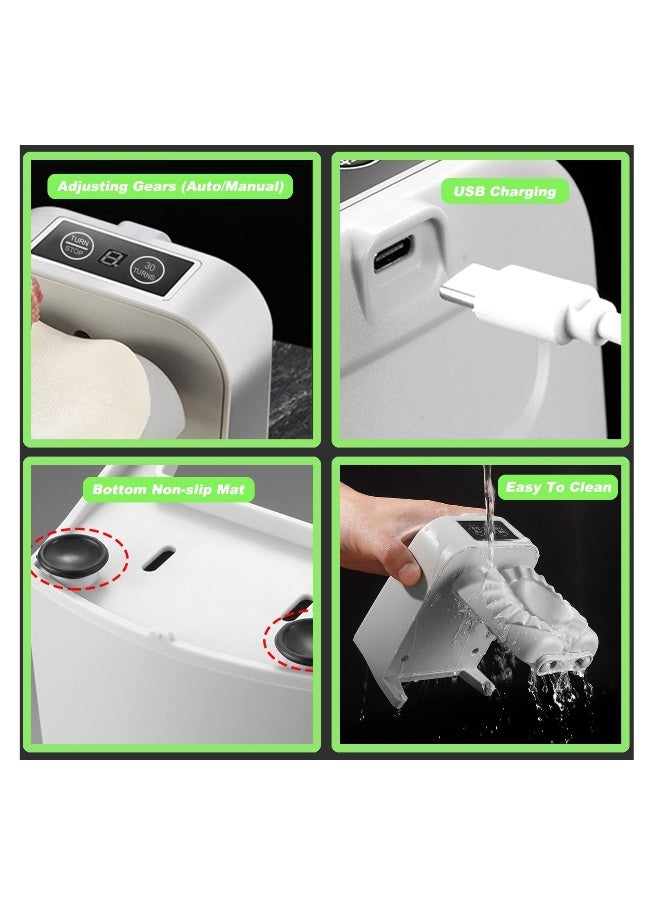 Dumpling Maker Machine,Electric Dumpling Maker Mould,Acutomatic Dumpling Press for Dumpling Wrapper Dough Stamp Cutter Pastry Pie Making Household Quickly Dumpling Maker Machine for Kitchen - Image 4