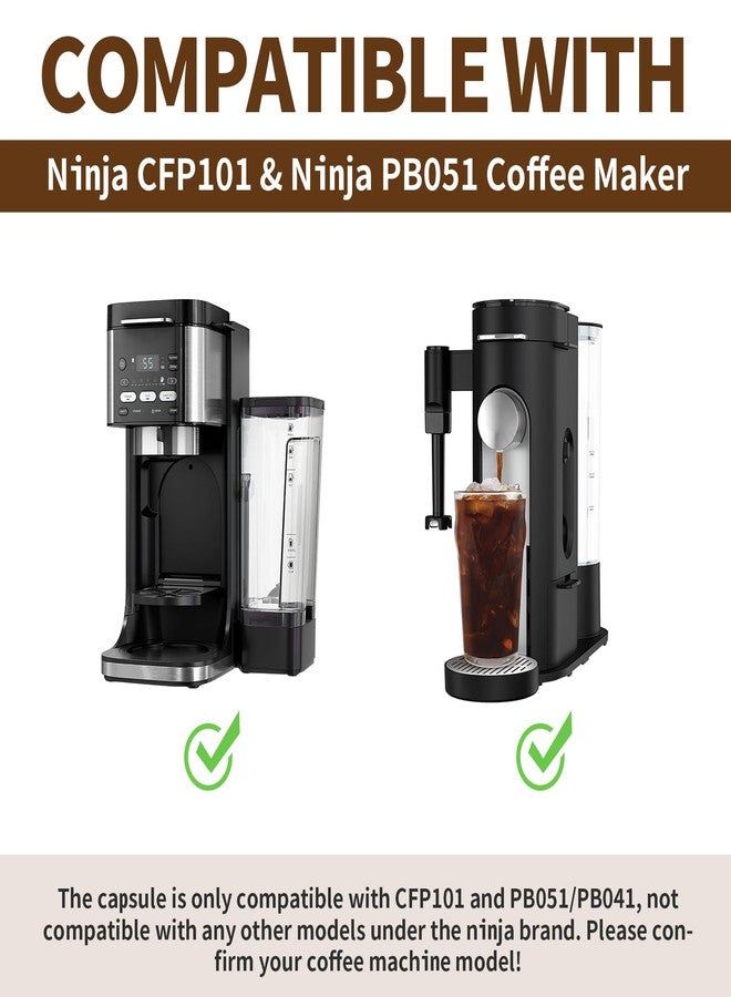 AODPWEN 2 Pack Reusable Pods for Ninja Dual Brew Coffee Maker, Stainless Steel Reusable K Pod Permanent K Cups Filters Coffee Accessories Compatible with Ninja CFP101 & Ninja PB051 Coffee Maker - Image 2
