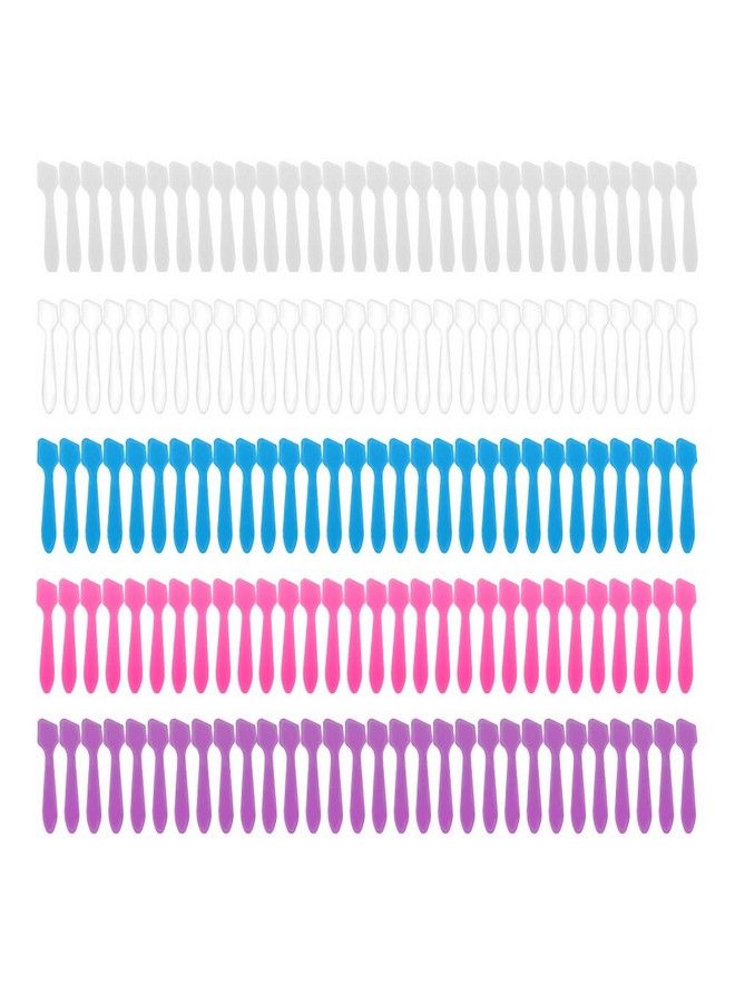 accmor 150 Pack Mini Makeup Spatulas Reusable Cream Tip Spatulas Frosted Cosmetic Spatulas Scoops By Accmor - Image 2
