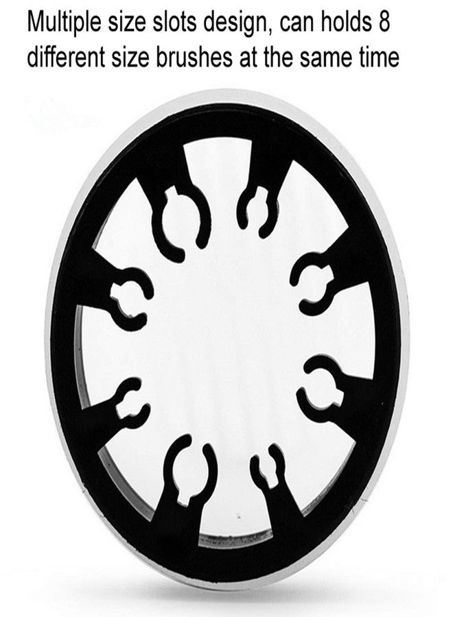 lasenersm 2 Pieces Nail Art Brush Cleaner Cup Nail Art Tip Brushes Holder Remover Cup UV Gel Pen Polish Remover Cleanser Cup Immersion Brush Cleaner Pot Multiple Size Slots, Black Lid - Image 4