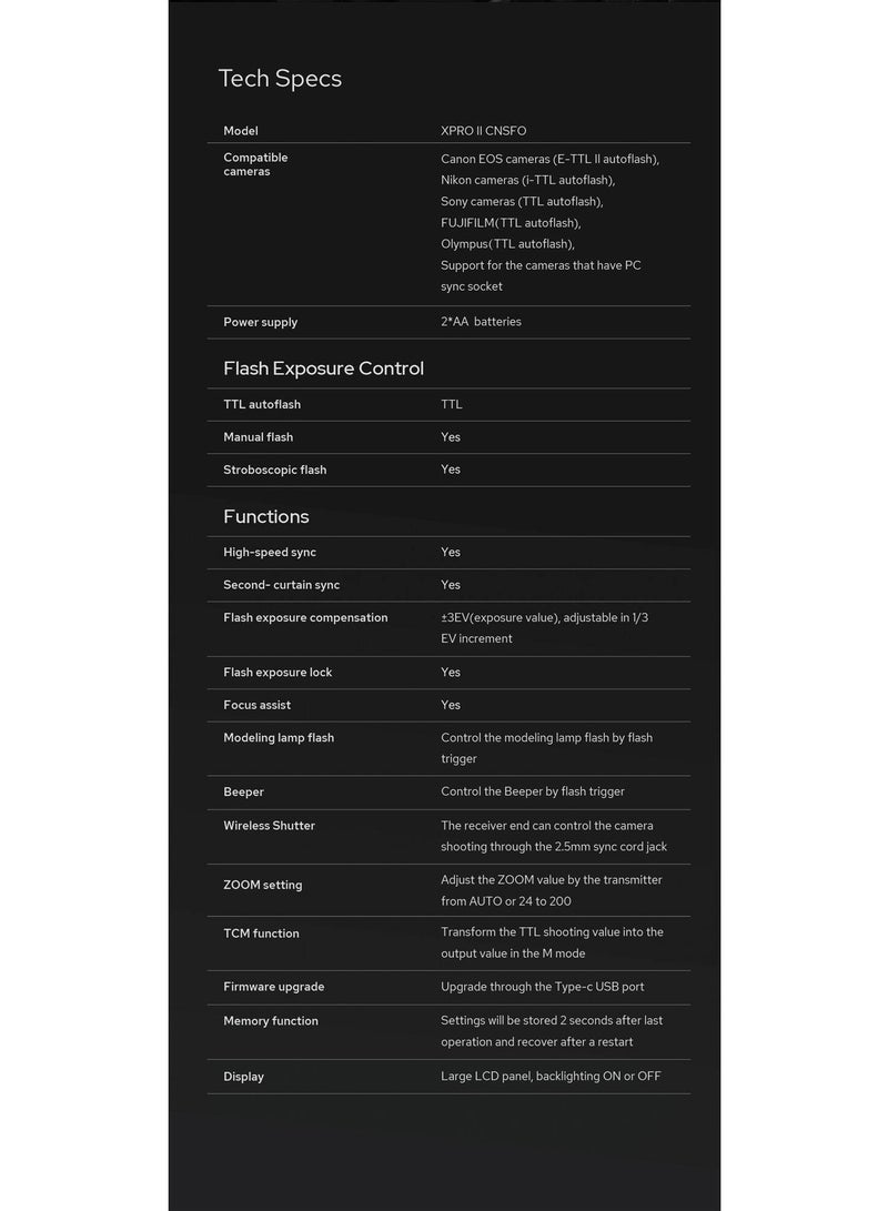 جودوكس Godox XPro II TTL Wireless Flash Trigger for Nikon Cameras - Image 5