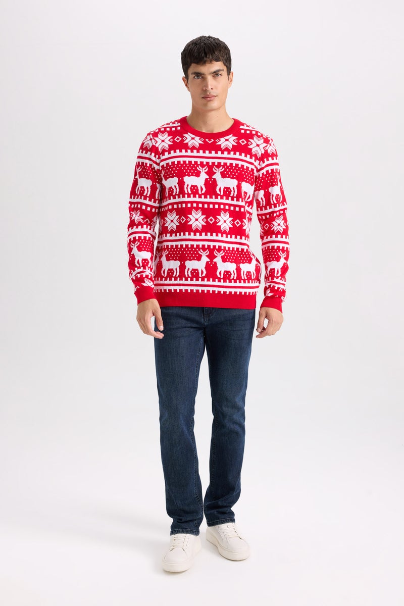 DeFacto Man Standard Fit Crew Neck Knitted Pullover  - Image 3