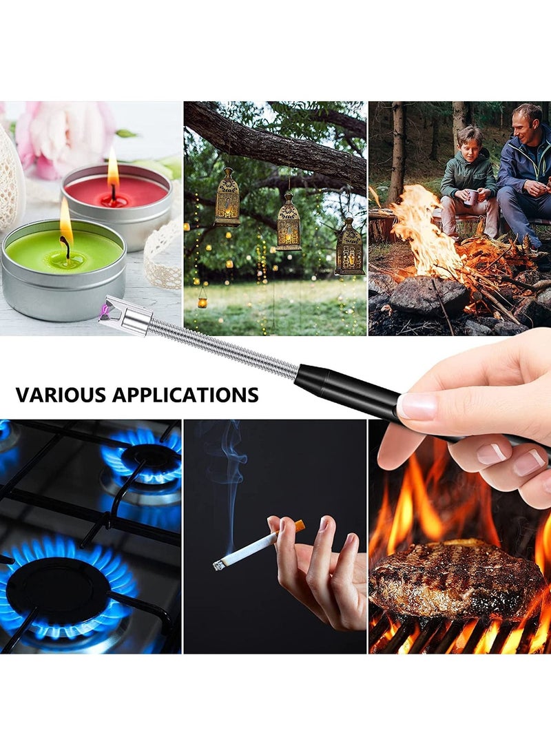 Cook it Well - Candle BBQ Lighter With Hook Can Be Easily Hanged Anywhere Type C Black USB Rechargeable - Image 1