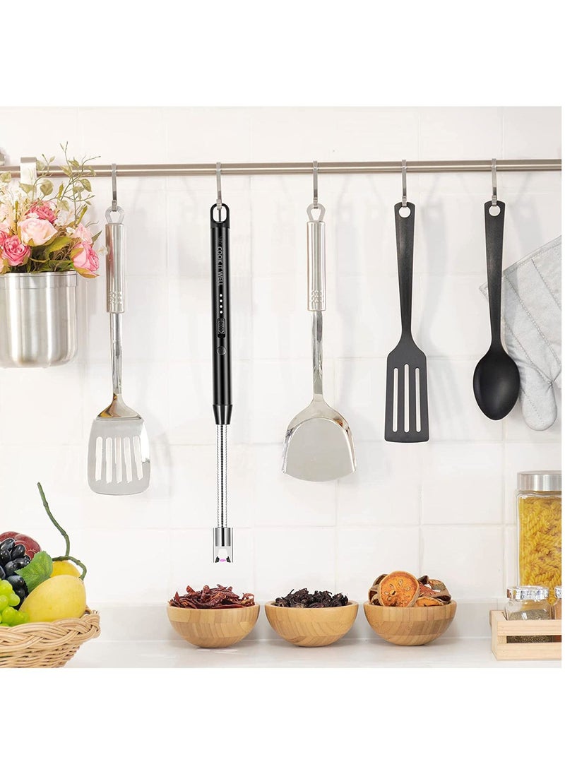 Cook it Well - Candle BBQ Lighter With Hook Can Be Easily Hanged Anywhere Type C Black USB Rechargeable - Image 1