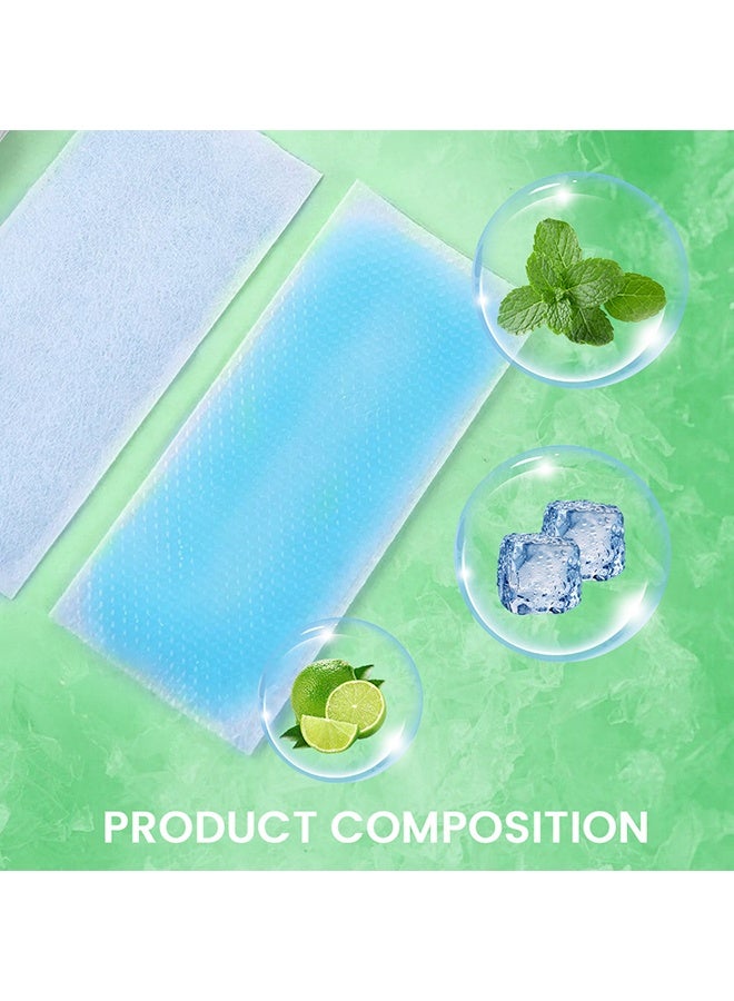 سوميفون عبوتان (14 قطعة) لصقة تبريد - لصقة تبريد للحمى، تخفيف طبيعي للصداع والصداع النصفي، شريحة هلامية ناعمة، لصقة حمى للأطفال، للتوتر/التهاب الجيوب الأنفية، منع الصداع - Image 4