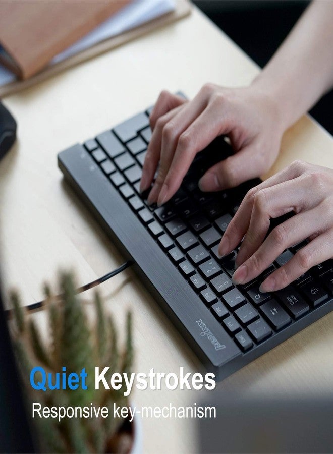 Perixx PERIBOARD-426 Wired Mini USB Keyboard with Low Profile Keys - Image 3
