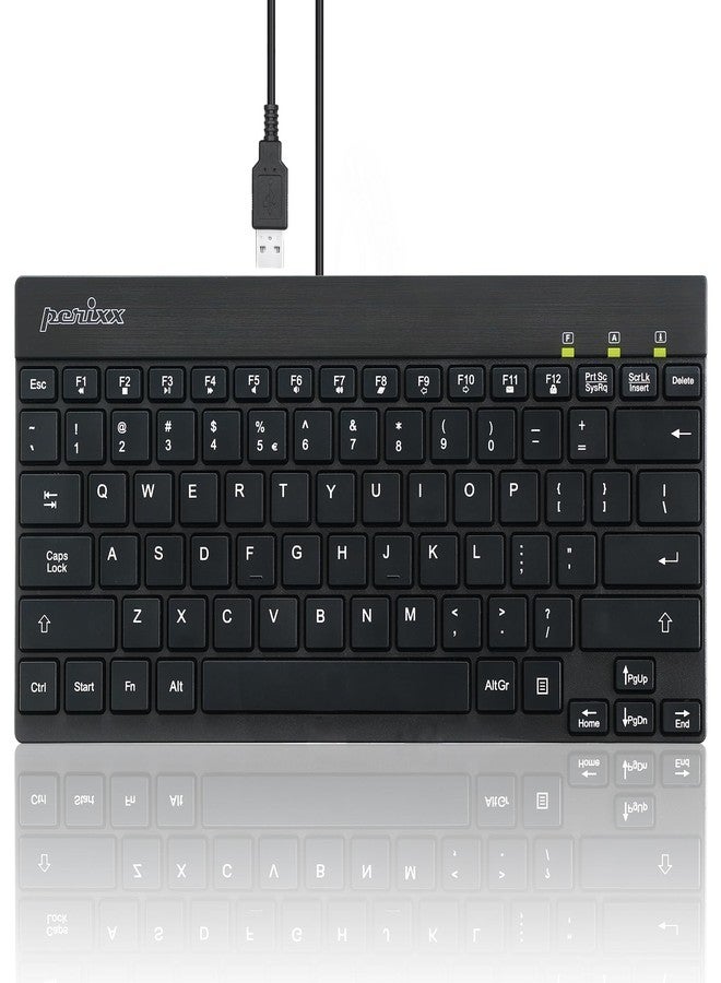 Perixx PERIBOARD-426 Wired Mini USB Keyboard with Low Profile Keys - Image 1