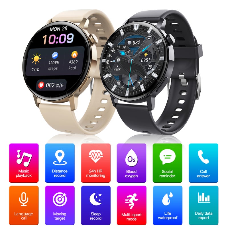 F22R Smart Watch Men BT Call Blood Sugar Calculator Body Temperature Monitor IP67 Waterproof Sport Smartwatch - Image 4