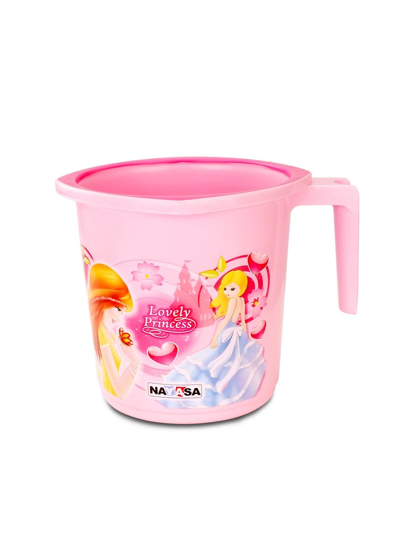 NAYASA Nayasa Kids Bathroom Set DLX- 3 Pcs Set (Bucket, Mug, Stool) Plastic Bathroom Set, Ideal for Home & Kitchen, Pink  - Image 3