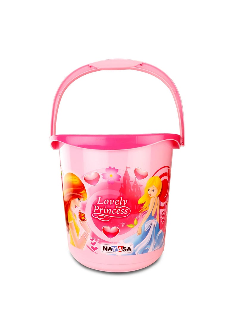 NAYASA Nayasa Kids Bathroom Set DLX- 3 Pcs Set (Bucket, Mug, Stool) Plastic Bathroom Set, Ideal for Home & Kitchen, Pink  - Image 2