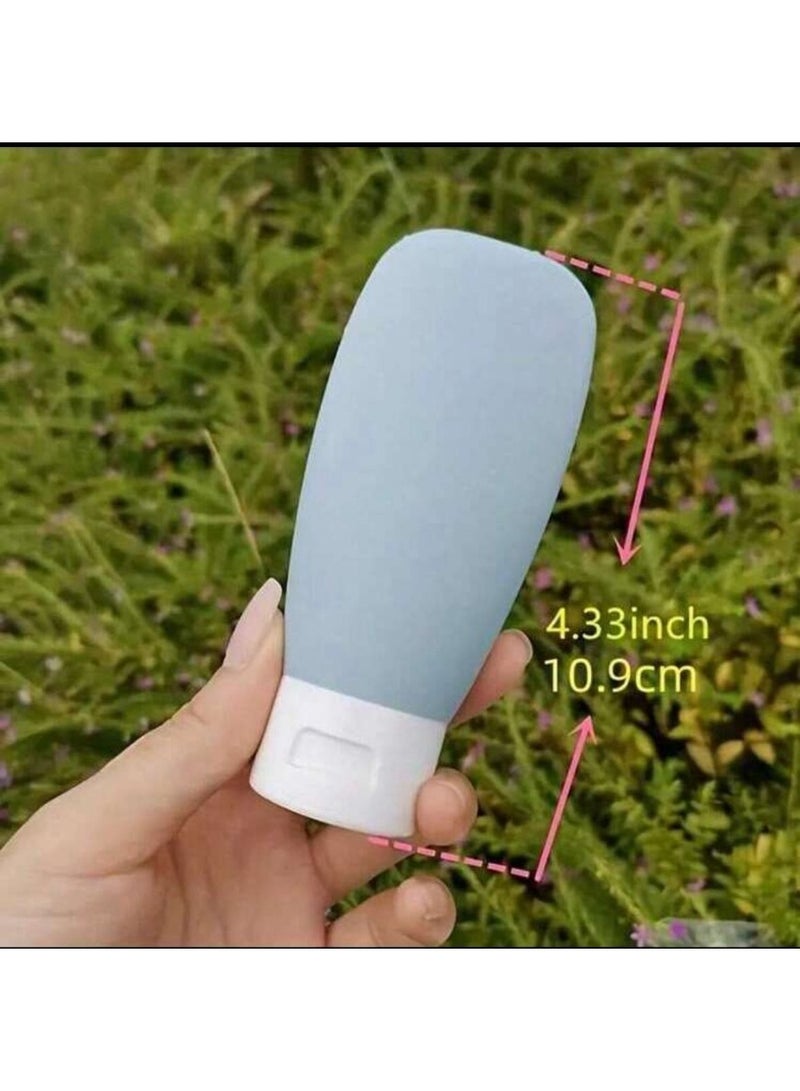 Cosmetic and care containers for travel, trips, and daily use for home and office, 4 pieces - Image 3