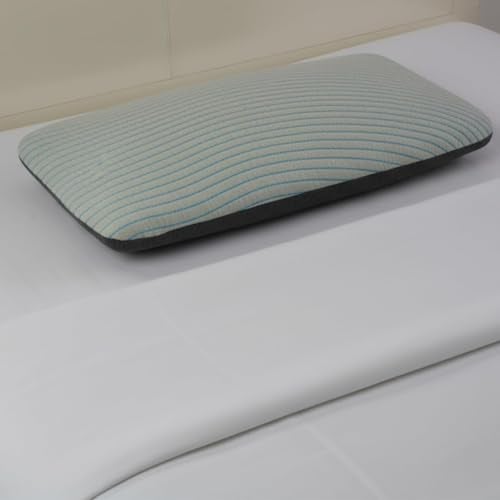 ROMA PUF Savaro Thin Memory Foam Pillow for Sleeping, 24x16 Inch, Soft Orthopedic Pillow for Neck, Cervical Shoulder Support, for Side & Back Sleepers, Breathable for Home & Hotel Use (Dream Wave) - Image 1