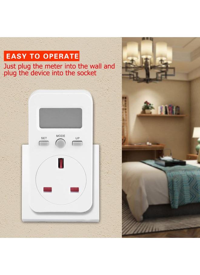 Thoraya Digital Multifunction Energy Metering Socket Power Voltage Meter Monitor  (VDE)  - Image 3