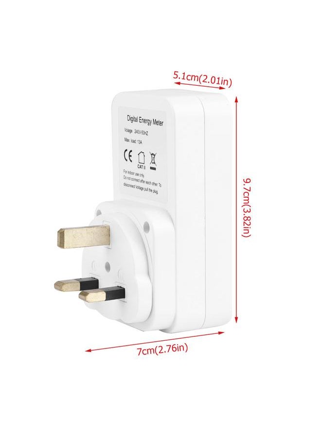 Thoraya Digital Multifunction Energy Metering Socket Power Voltage Meter Monitor  (VDE)  - Image 5