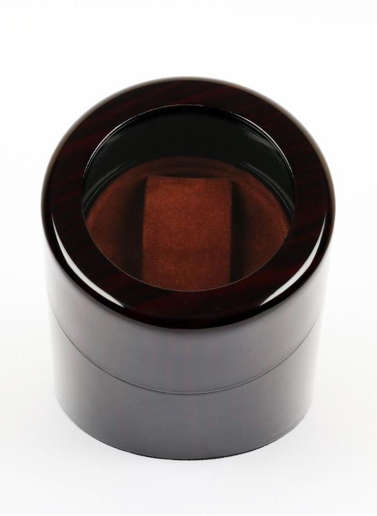 HQ Watches Care - HQ Luxurious Wooden Watch Winder, 1 Watch Winder with Soft Sued Inside, High-End Watch Organiser and Display Case, Walnut Brown - Image 1