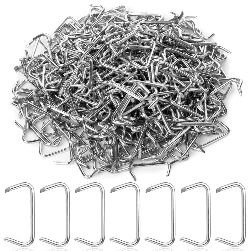 Mr. Pen Mr Pen Galvanized Hog Rings 34 420 Pcs Hog Rings Upholstery Hog Rings for Furniture Upholstery Auto Upholstery Meat Sausage Casings Fencing Animal Pet Cages Shock Cords