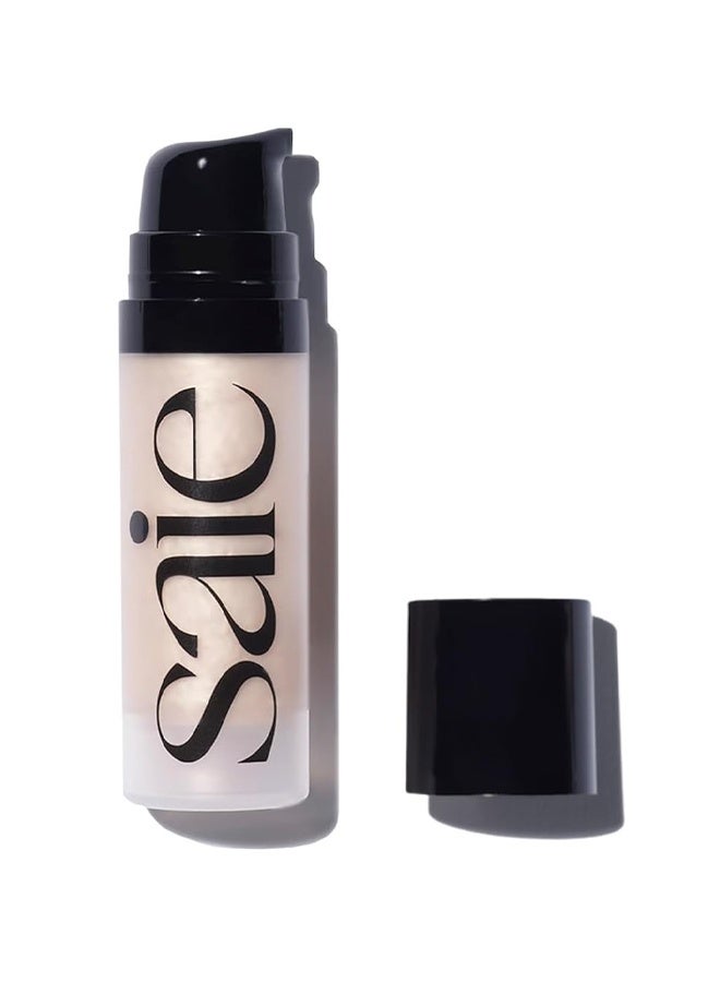 Saie Glowy Super Gel, Mini Glowy Super Gel Lightweight Illuminator 15ml - Luminizer + Makeup Primer For Glowing Skin - Enriched With Vitamin C + Hydrating Squalane Oil - Wear Alone Or Under Makeup - Starglow - Image 1
