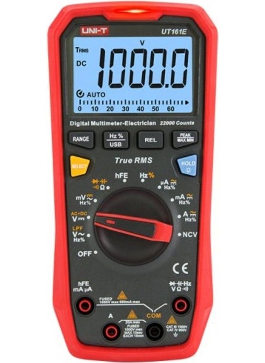 Unit Ut 161 E 1000V True Rms Digital Multimeter Measurement Instrument